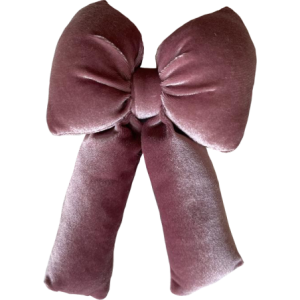 Fiocco Angle Small 11x20cm Rosa Cipria Decorazione Natale