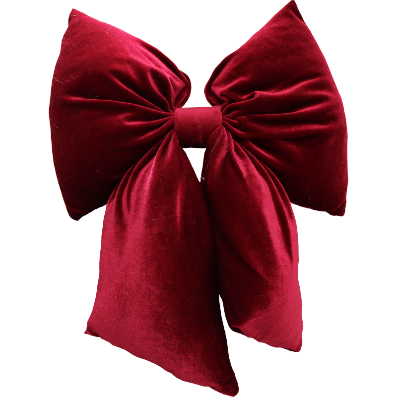 Fiocco Maxi 35x45cm Bordeaux Decorazione Natalizia Elegante