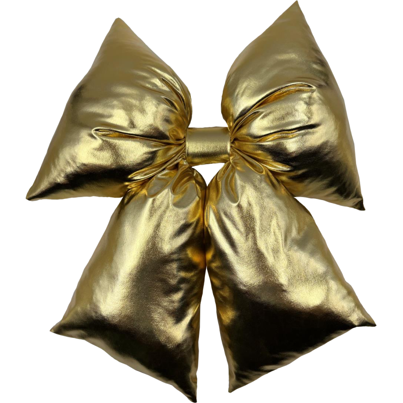 Fiocco Maxi 35x45cm Oro Laminato Decorazione Natalizia