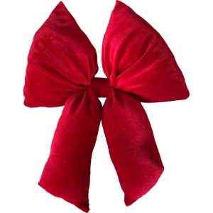 Fiocco Maxi 35x45cm rosso - Decorazione natalizia scenografica