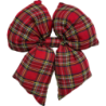 Fiocco Maxi 35x45cm Scozzese Decorazione Natalizia Originale