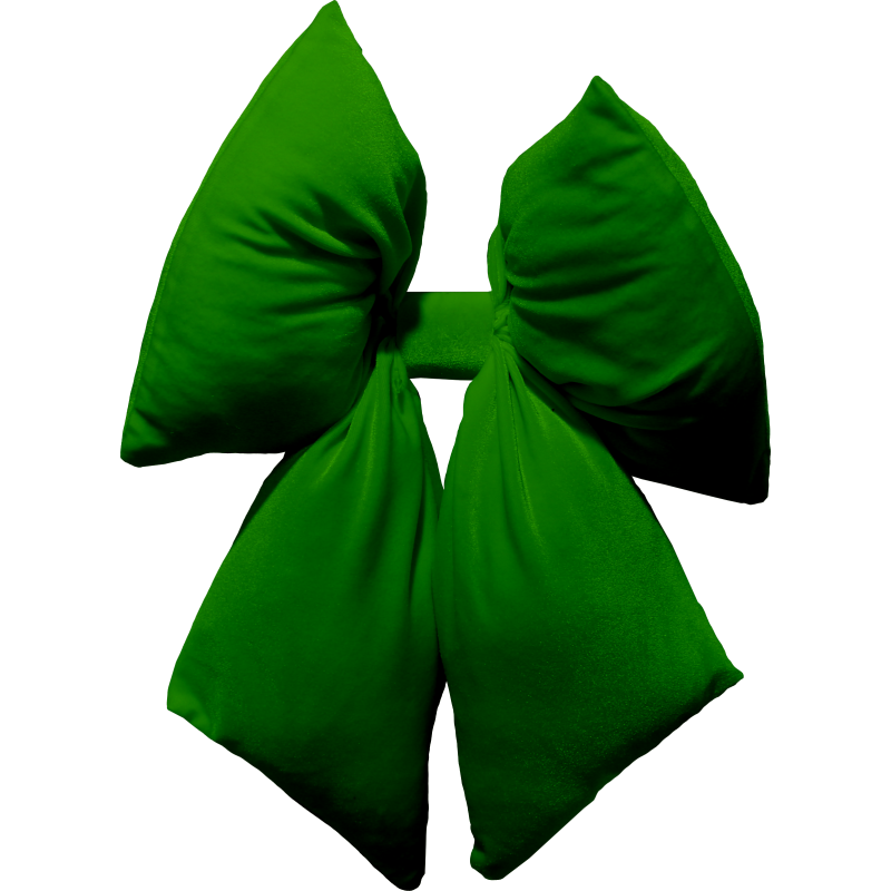 Fiocco Maxi Verde Muschio 35x45 cm - Decorazione Natalizia
