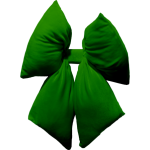 Fiocco Small 20x26cm Verde Muschio Decorazione Natalizia