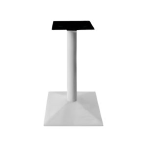 Zoom Set di 2 Gambe Table Met Tubo D. 76mm H 72cm Bianco Piatto 25cm