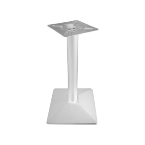 Gamba Table Met bianca H72 cm base tavolo acciaio robusta