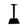 Gamba Table met tubo Ø76mm H72cm nera - Base tavolo in acciaio