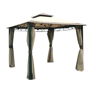 Gazebo Arion 3x3 mt moka resistente ed elegante per esterni