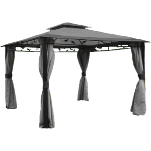 Gazebo Arion 3x4 mt grigio resistente ed elegante per esterni