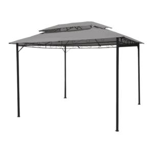 Gazebo Basic 3x2 grigio struttura e telo resistente per esterni