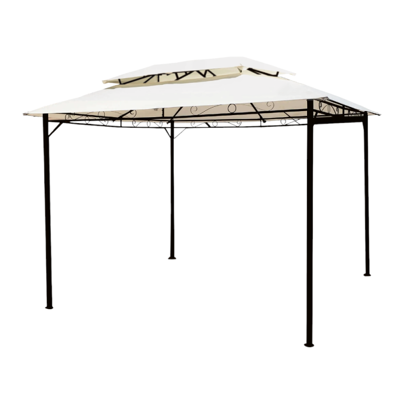 Gazebo Basic 3x2 moka struttura telo beige resistente esterni