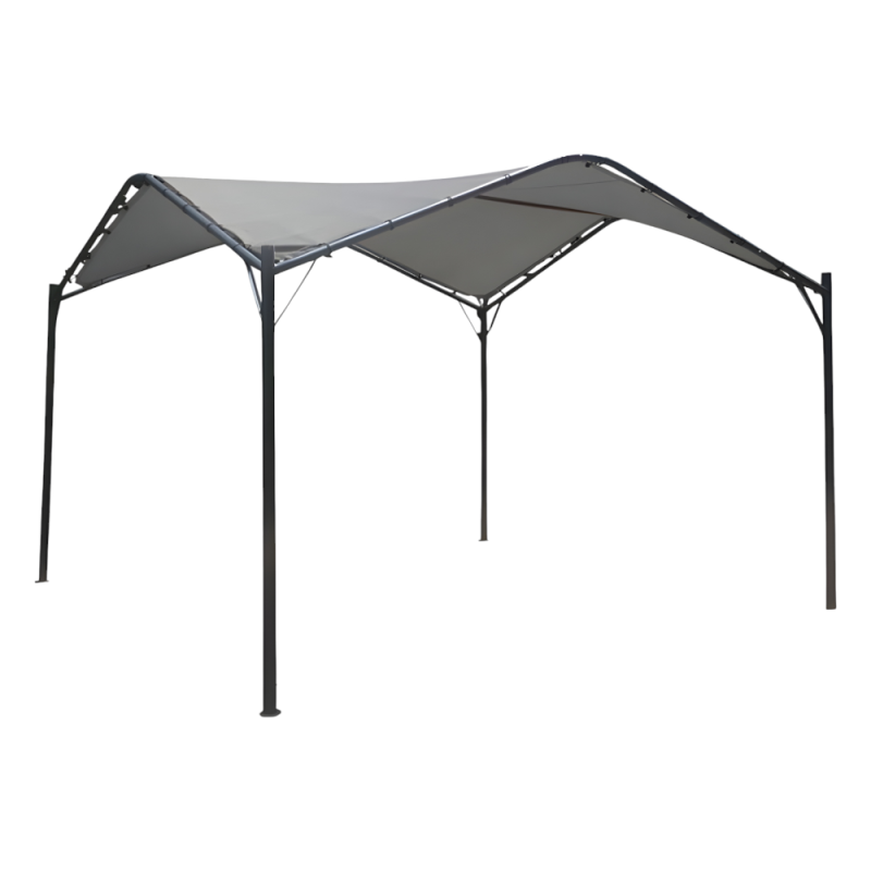 Gazebo House grigio mt 3.5x3.5x2.7 - Eleganza e protezione outdoor