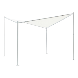 Gazebo Vela bianco 4x4 mt elegante e resistente per esterni