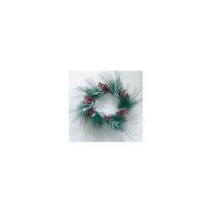 Ghirlanda Needle Rosso Bianco 56cm Decorazione Natalizia
