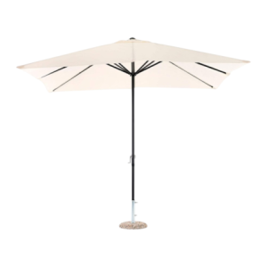 Ombrellone Garden 3x3m palo centrale struttura grigia telo ecru