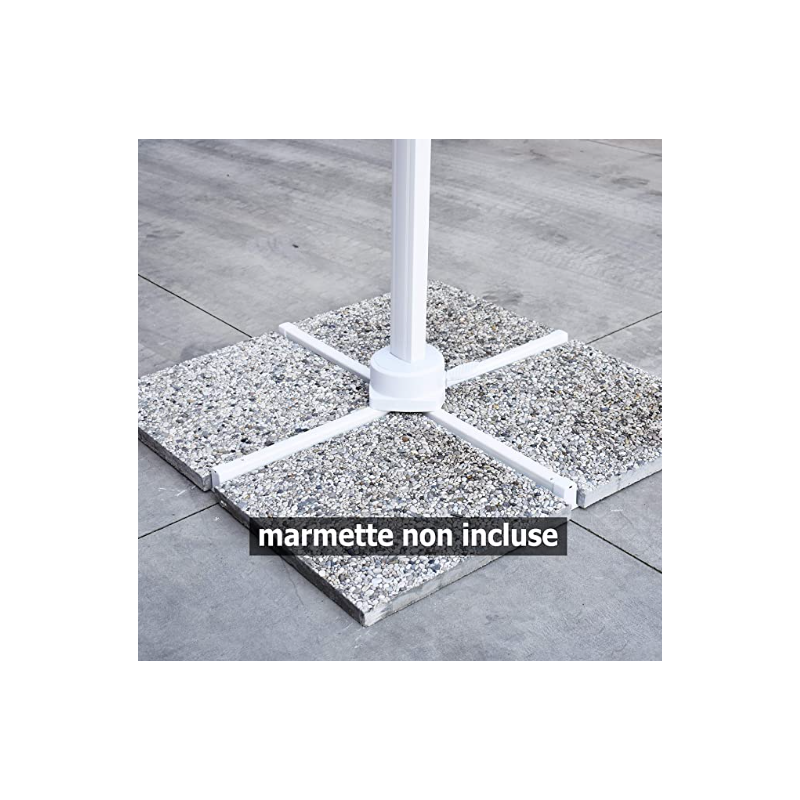Ombrellone Paradise 3x4 m Bianco - Design Elegante per Giardino