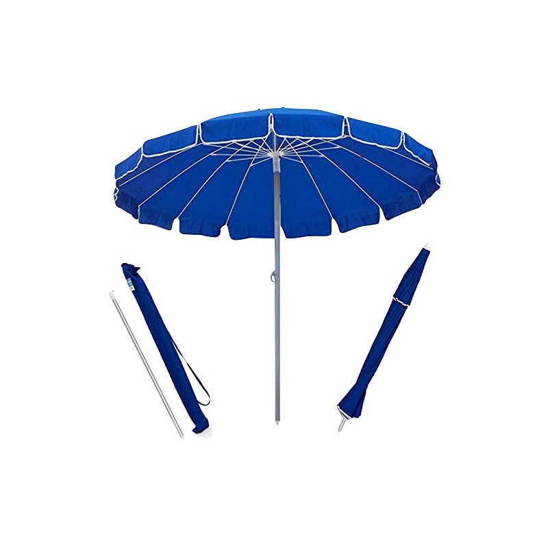 Ombrellone Starbeach blu Ø220 cm palo alluminio robusto
