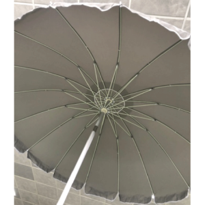 Zoom Set di 6 Ombrelloni Starbeach Grigio ø 220 Cm Palo 32/32 In Alluminio