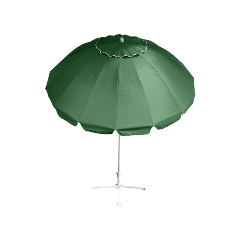 Ombrellone Starbeach verde Ø220 cm palo alluminio robusto