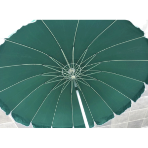 Zoom Set di 6 Ombrelloni Starbeach Verde ø 220 Cm Palo 32/32 In Alluminio