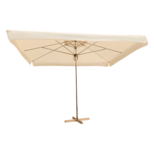 Zoom Ombrellone Zante Mt 4*4 Palo Centrale struttura Champagne Telo Beige Con Flap