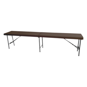 Panca in Rattan Moka 183x28x44 cm - Arredo Giardino Elegante