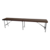 Panca in Rattan Moka 183x28x44 cm - Arredo Giardino Elegante