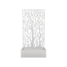 Pannello TreeLife in ferro con fioriera 90x180cm bianco - Design unico