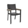 Poltrona Kypos Alluminio Polywood Antracite - Comfort Outdoor