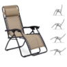 Poltrona relax dark beige da esterno - Comfort e stile giardino