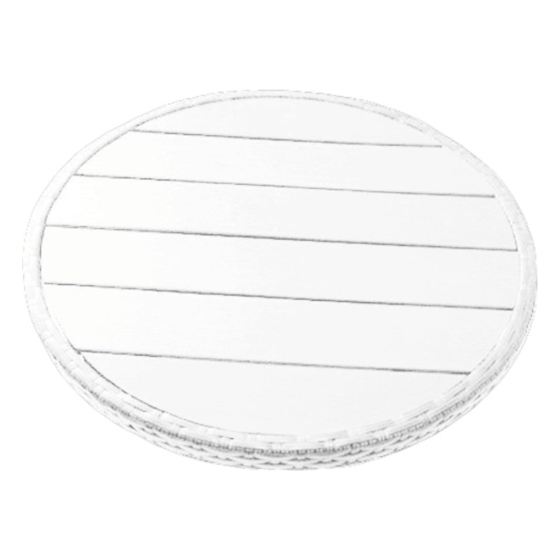 Polytop Bianco 60cm - Top Tavolo in Topalit Resistente