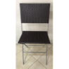 Set tavolo alto e 2 sedie pieghevoli moka - Pratiko Basic