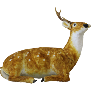 Renna Bambi Seduta 122x98 cm - Decorazione Natalizia Grande