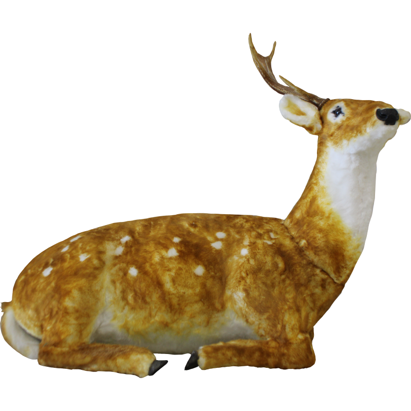 Renna Bambi Seduta 122x98 cm - Decorazione Natalizia Grande