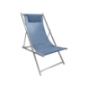 Sdraio New Sun Blu con Cuscino in Metallo e Textilene