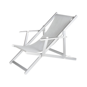 Sdraio Top Beach Grigio in Alluminio e Textilene - Giardino