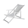 Sdraio Top Beach Grigio in Alluminio e Textilene - Giardino