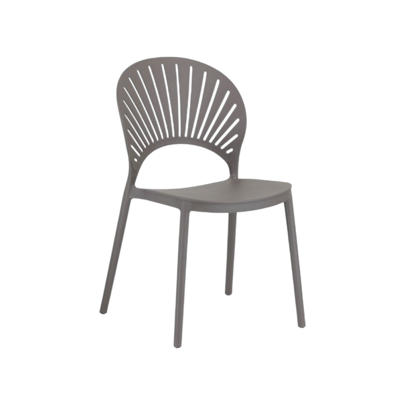 Sedia Creta Anti-UV in PP Taupe - Sedie da Interno ed Esterno