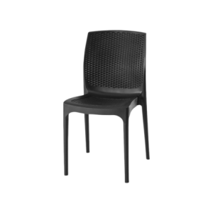 Sedia Monaco in Rattan Antracite - Sedie da Interno ed Esterno