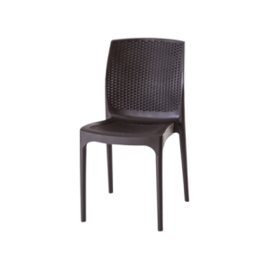 Zoom Sedia Monaco In Rattan Colore Moka