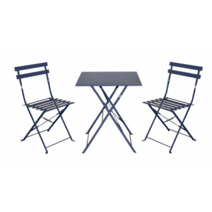 Set bistrot in ferro lavanda 3 pezzi: colore e stile outdoor