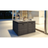 Set salotto New Cubo Eight 9pz grigio: arredo giardino moderno