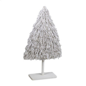 Albero legno bianco H87 cm decorazione casa e giardino