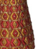 Albero resina rombi rosso Ø12x43 cm - Decorazione natalizia