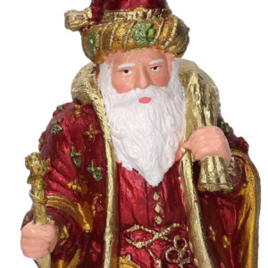 Zoom Babbo natale resina rosso cm 12x10h20