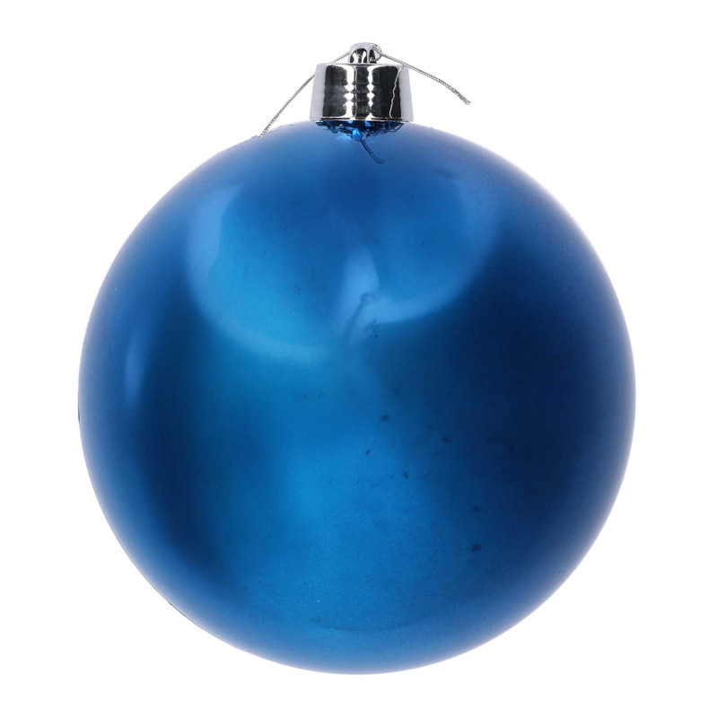 Sfera plastica blu Ø25x25 cm - Decorazione moderna e natalizia