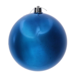 Sfera plastica blu Ø50x50 cm - Decorazione natalizia moderna