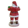 Babbo Natale resina con vassoio rosso 53x48x93 cm - Decorazione