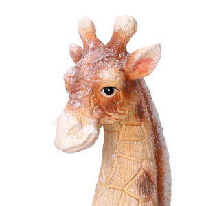 Zoom Giraffa resina con sfera led cm 25x20h41