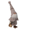 Babbo Natale tessuto con sacco grigio 36x19x62 cm - Decorazione
