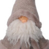 Babbo Natale tessuto con sacco grigio 36x19x62 cm - Decorazione